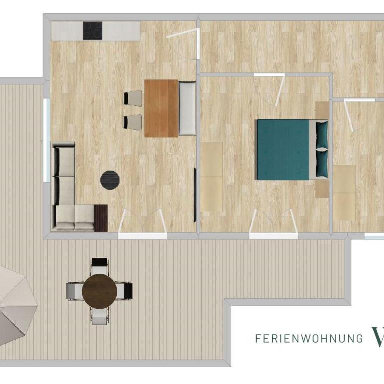 Ferienwohnungen Im Ried - Apartment mit 2 Schlafzimmern - 12