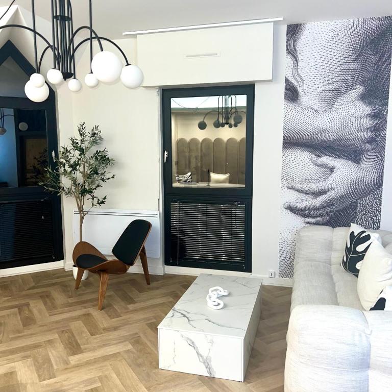 Spa et Sauna Luxueux Hyper centre avec climatisation Parking gratuit - Appartement 2 Chambres - 23