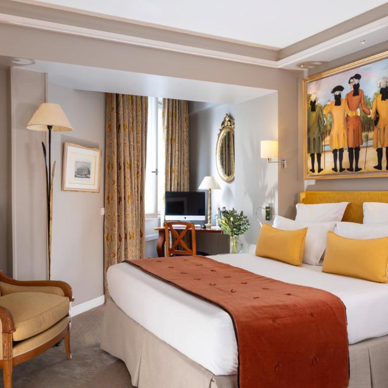Hôtel Le Relais des Halles - Chambre Double - Accessible aux Personnes à Mobilité Réduite - Rez-De-Chaussée - 1