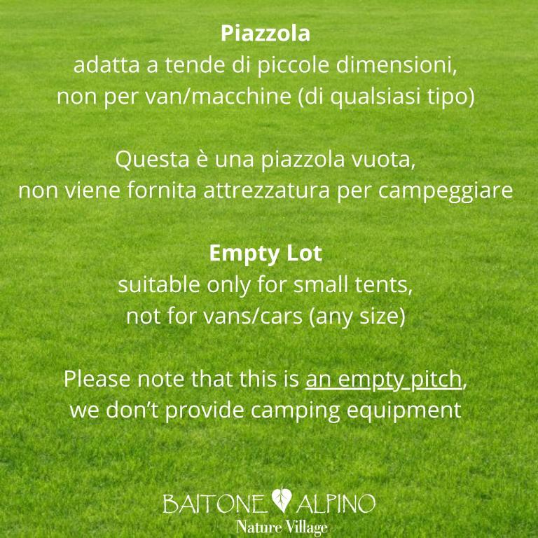 Camping Alpino - Nature Village - Empty Lot (Bring your own tent) - 7