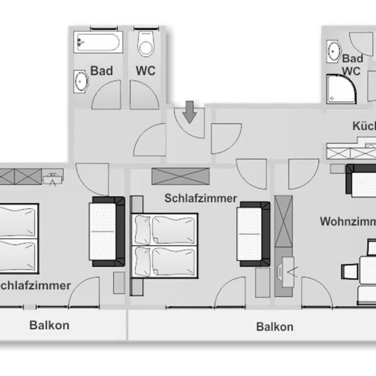 Reithabhof Apartments - Apartment mit 2 Schlafzimmern - 9