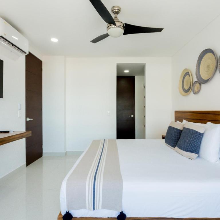 Departamento en Zona Hotelera con acceso a alberca en rooftop - Two-Bedroom Apartment - 42