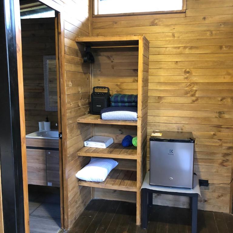 Cabaña tipo glamping en finca cafetera con zonas verdes, avistamiento de aves, paisaje cafetero - Chalet de 1 dormitorio - 33
