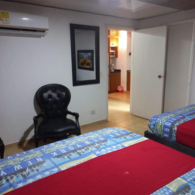 AL-1C APARTAMENTO DE 1 ALCOBA CERCA AL MAR AIRE ACONDICIONADO WIFi Y PISCINA - Apartamento de 2 dormitorios - 25