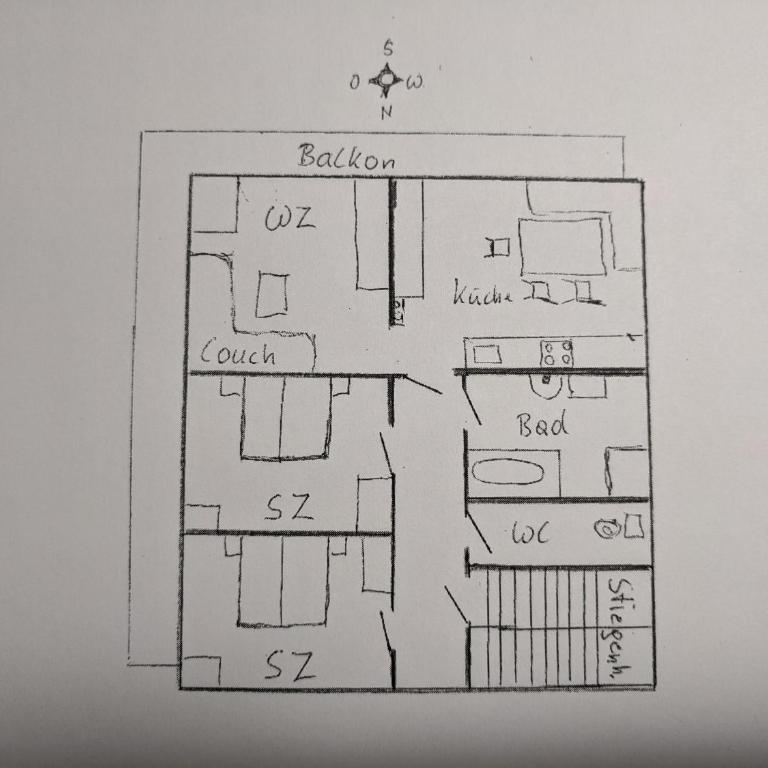 Ferienwohnung Rainer Vogelhaus - Apartment mit 2 Schlafzimmern und Dusche - 20