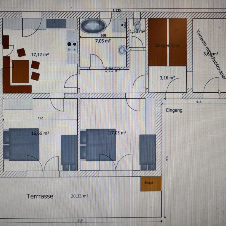 Ferienwohnung Rainer Kunterbunt - Apartment mit Dusche - 19