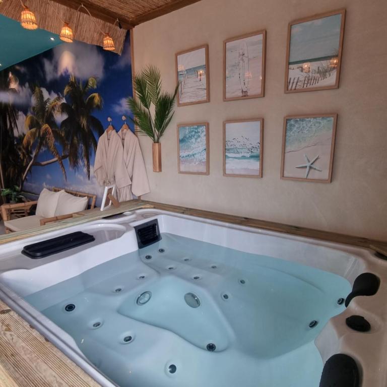 Les Spas de la Mer, Appart&Spa Aloha, 100m de la plage, Plein cœur du Grau - Appartamento con 1 Camera da Letto - 57