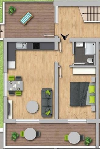 SEE ZEIT Appartements mit Seezugang by rentyourhome24 - Apartment mit 1 Schlafzimmer und Aussicht - 2