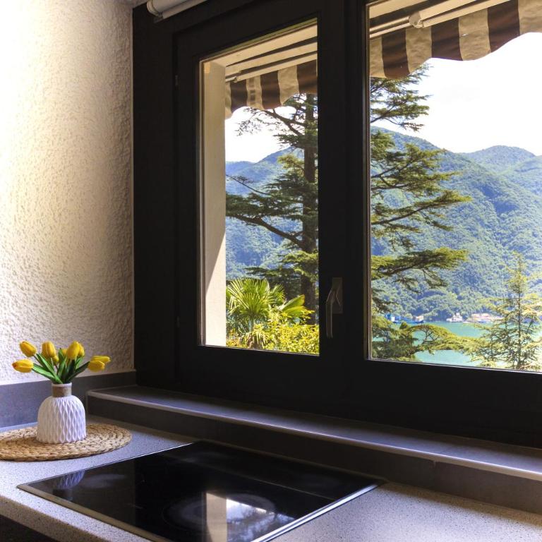 La Castignola con vista lago di Lugano e giardino condiviso - Appartamento con 1 Camera da Letto - 7