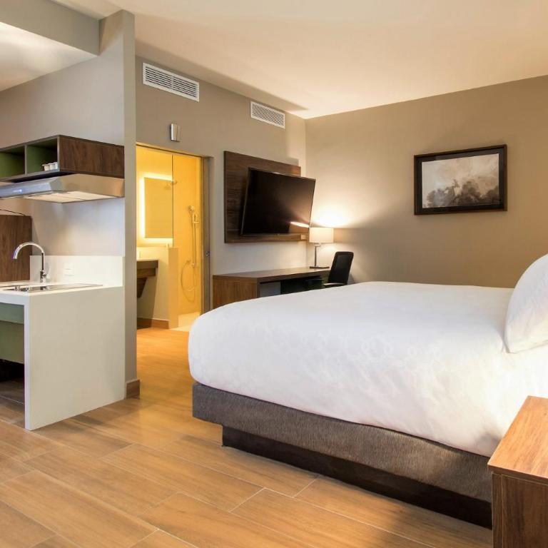 Staybridge Suites - Guadalajara Novena by IHG - Habitación con cama extragrande y bañera adaptada para personas de movilidad reducida - No fumadores - 9