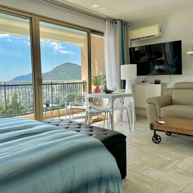 My Resid Appart Divina Cannes Marina vue mer - Studio mit Meerblick - 7