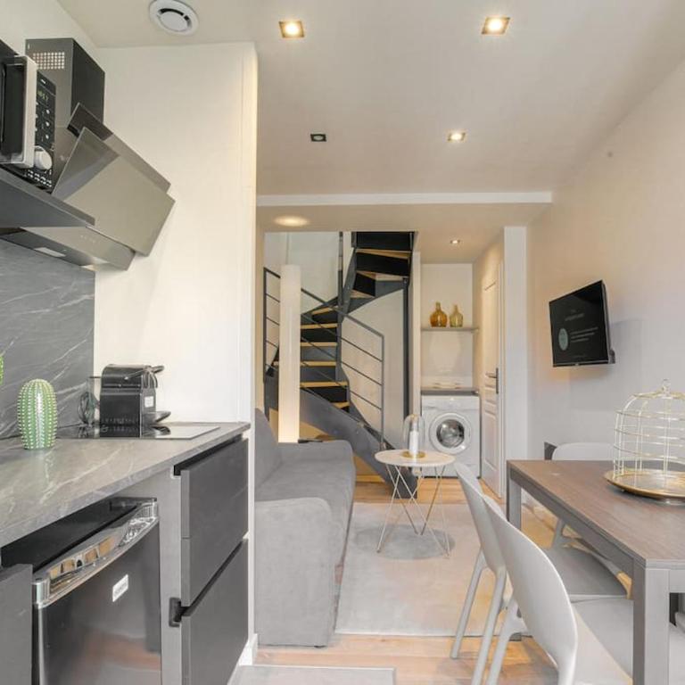 Studio moderne et équipé en duplex, Villeurbanne - One-Bedroom Apartment - 1