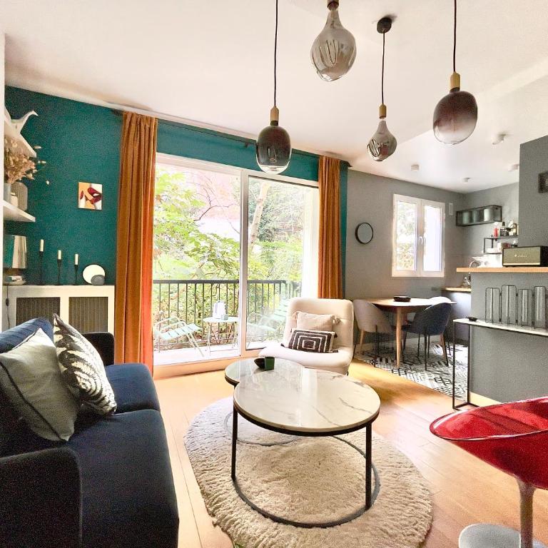 Superbe Appartement côté Jardin - Appartement 1 Chambre de Luxe - Vue sur Jardin - 10