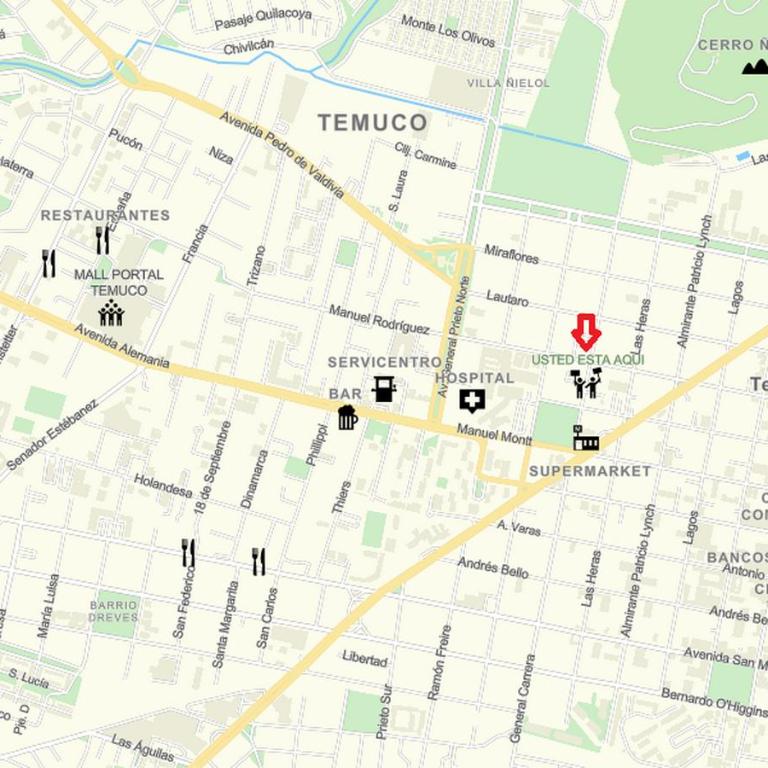 Edificio Borde Plaza familiar 5 personas con estacionamiento exclusivo - Apartamento de 2 dormitorios - 32