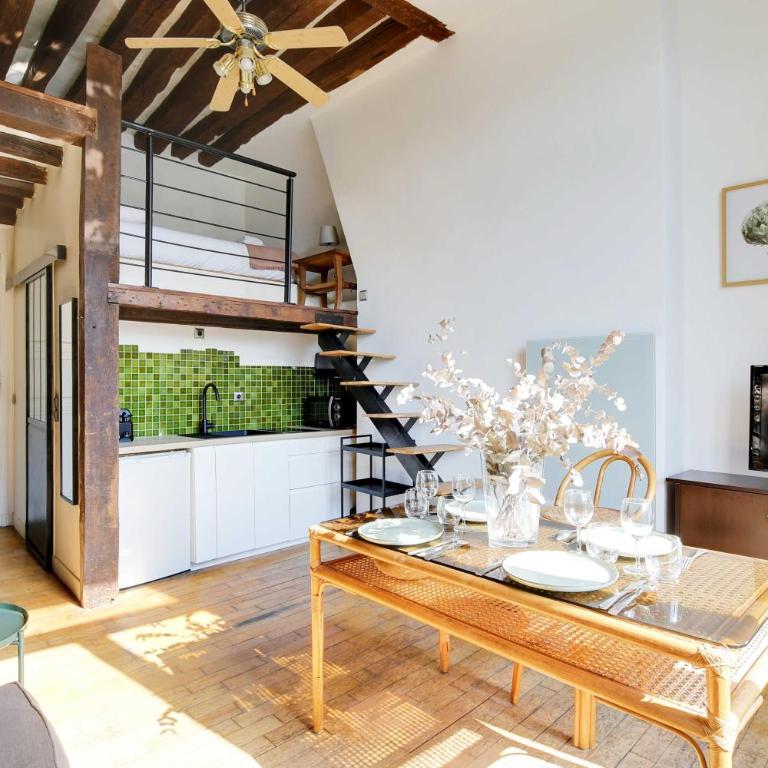 Modern flat - 1BD-4P - Arts et Métiers - Appartement 1 Chambre - Vue sur Ville - 3