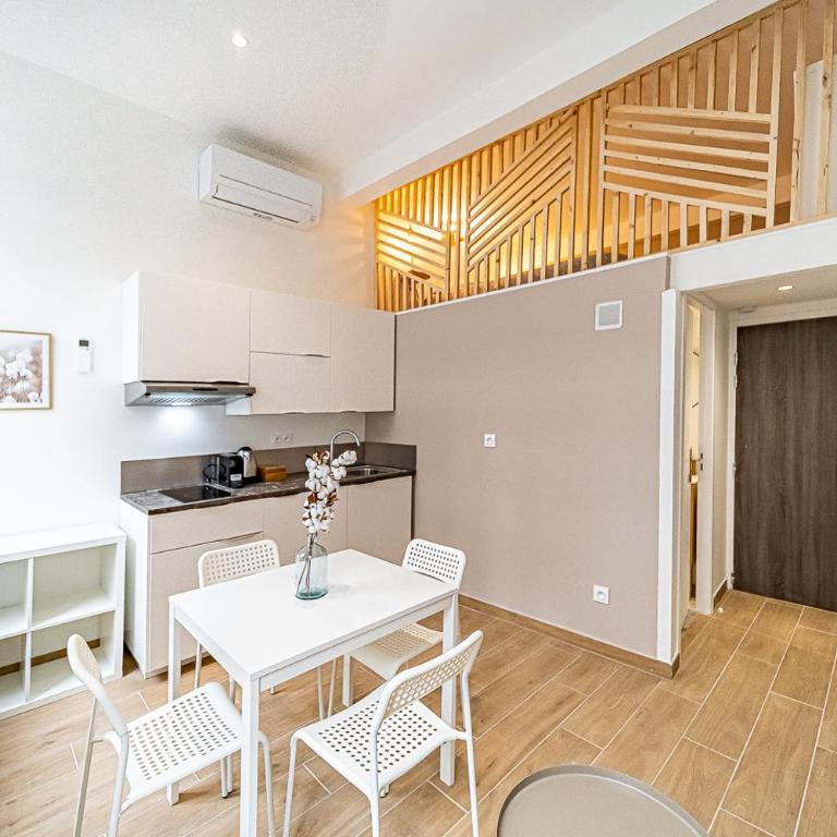 "Le Fleur de Coton" Joli T1 Lumineux et Climatisé Prox Gare Métro Tram - Apartment mit 1 Schlafzimmer - 3