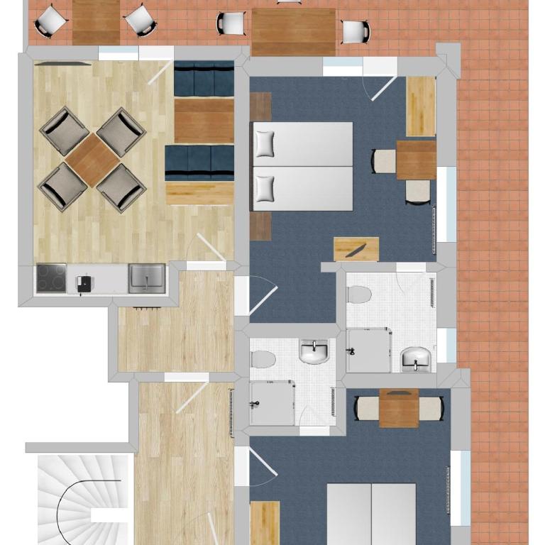 Brixana - Apartment mit 2 Schlafzimmern und Terrasse - 3