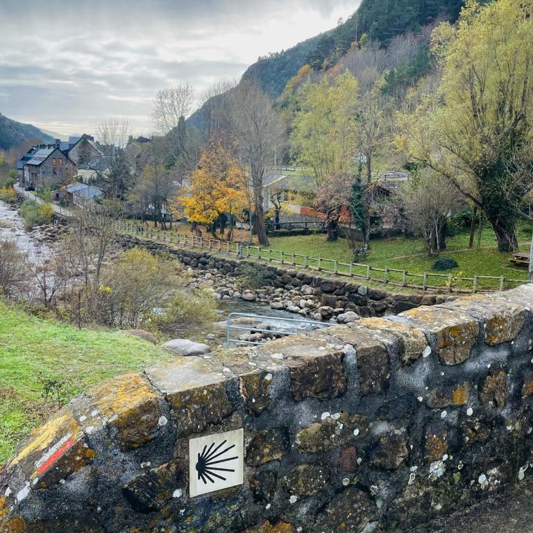 CALMFRANC ático abuhardillado con vistas al río y la montaña Avistamiento de ciervos en Canfranc Pueblo - One-Bedroom Apartment - 45