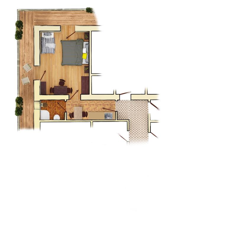 Marenklhof - Appartamento con 1 Camera da Letto, Balcone e Vista Montagna - 3