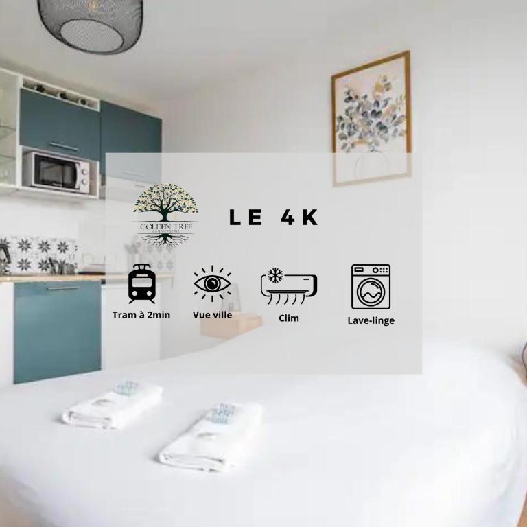 Le 4K - Vue dégagée, Clim, Gare 10min à pied - Appartamento con 1 Camera da Letto - 1