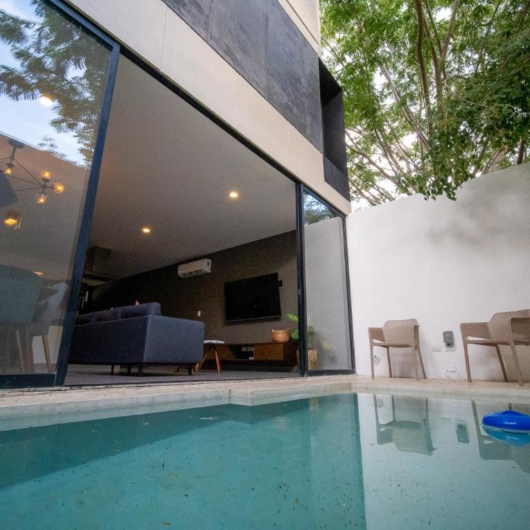 Casa nueva con terraza y alberca en Temozón Norte - Apartment - 6