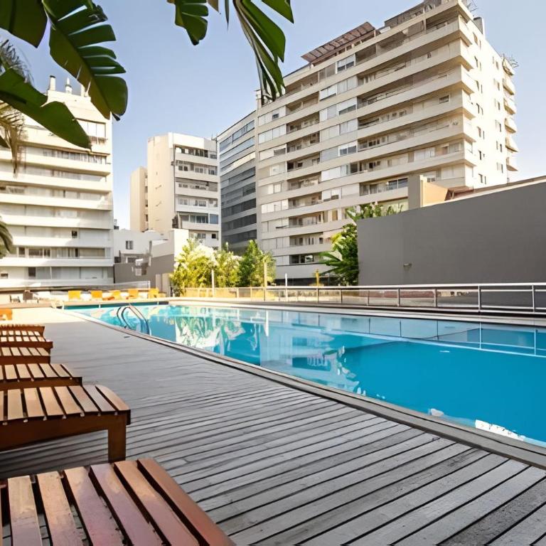 Cozy Apartment w/ Pool, Gym,24h Security & Parking - Deluxe One-Bedroom Apartment with Garden View - 21