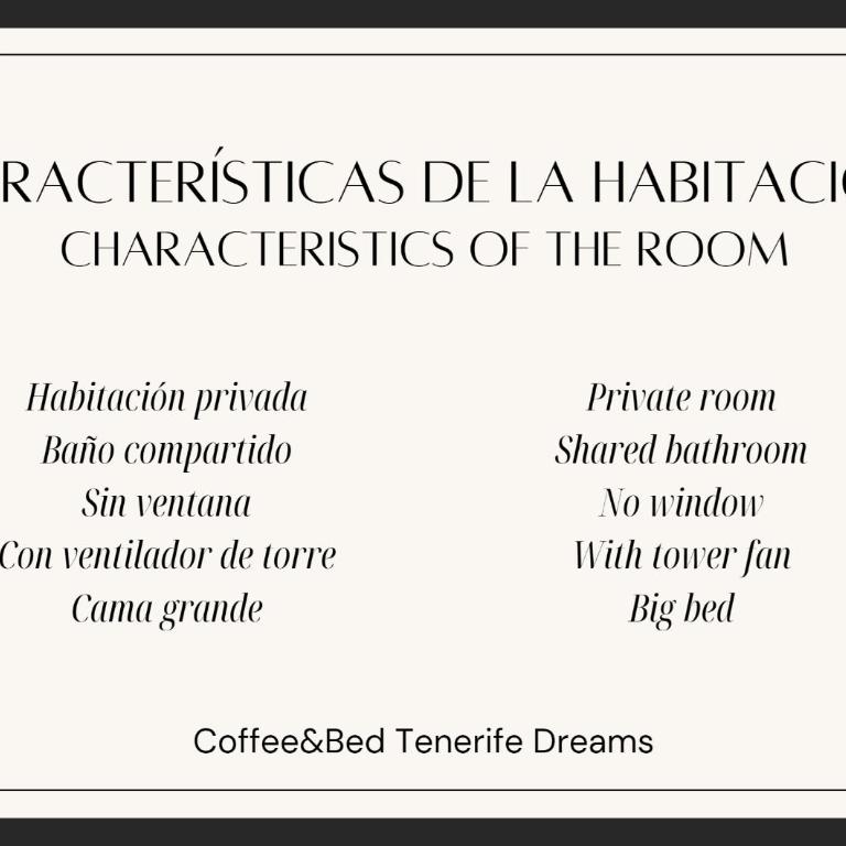 Tenerife Dreams Coffee&Bed - Habitación Individual Estándar con baño compartido - 4