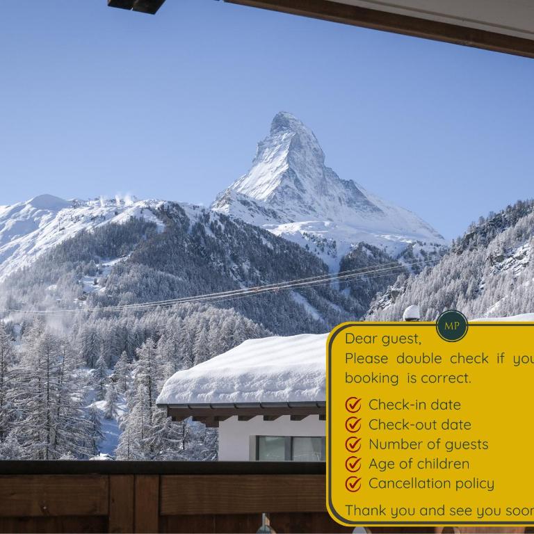 Mountain Paradise - Doppelzimmer mit Blick auf das Matterhorn - 7
