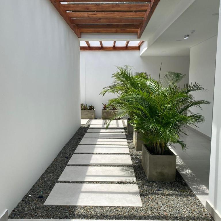 Apartamento 4g Baia Kristal Cartagena - One-Bedroom Apartment with Balcony and Water View - 8