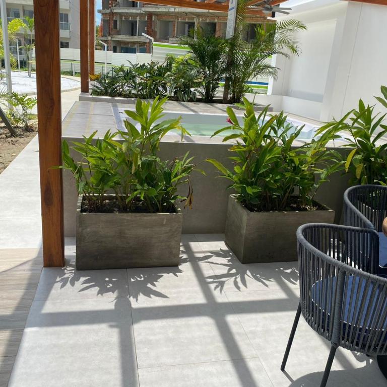 Apartamento 4g Baia Kristal Cartagena - One-Bedroom Apartment with Balcony and Water View - 9