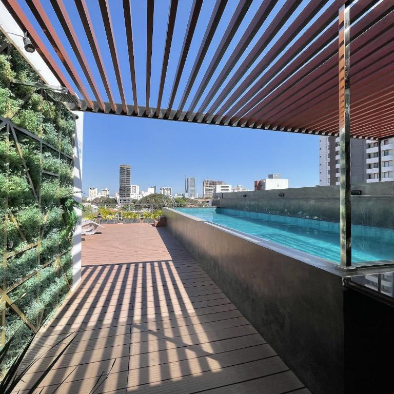 GOLD, Apartamento nuevo de 2 ambientes en Equipetrol cerca del Zoológico - Apartamento de 1 dormitorio - 4