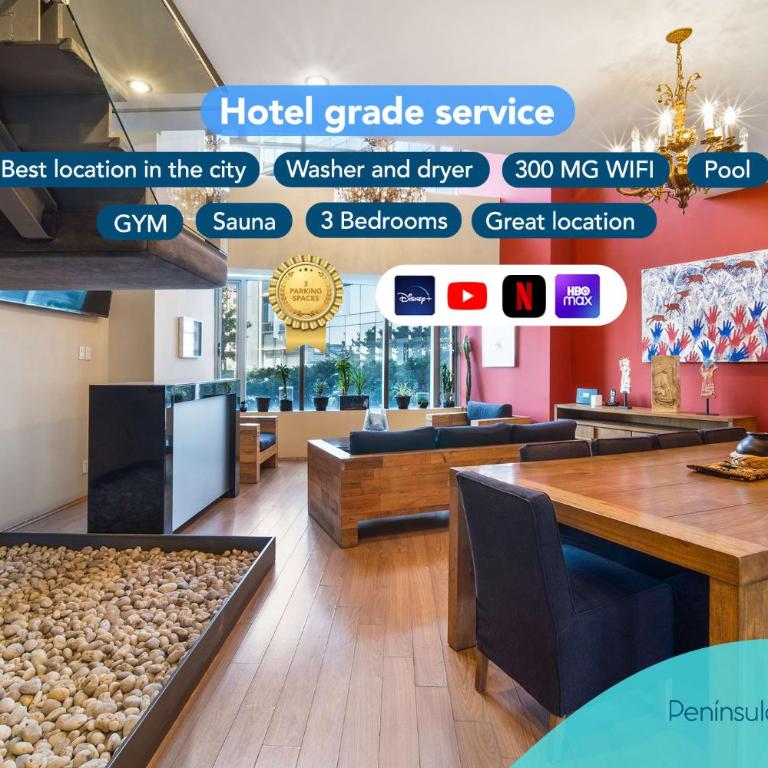 3 BR Upscale Art House Reforma Avenue - Three-Bedroom Apartment - 2