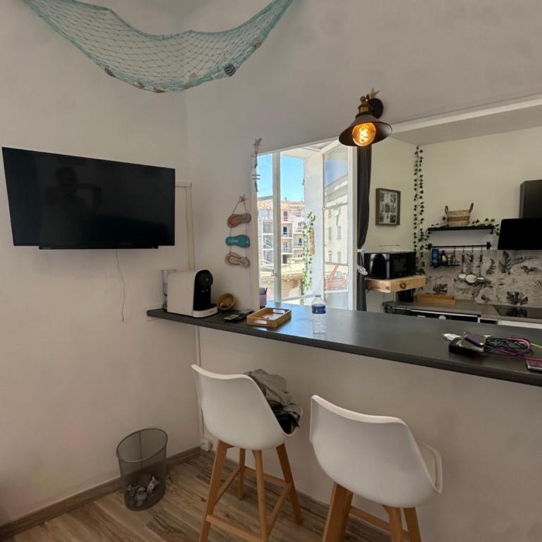 Etoile de Mer Magnifique STUDIO Déco Plage et sable fin, Votre séjour à Marseille commence ici, Centre-Ville - One-Bedroom Apartment - 14