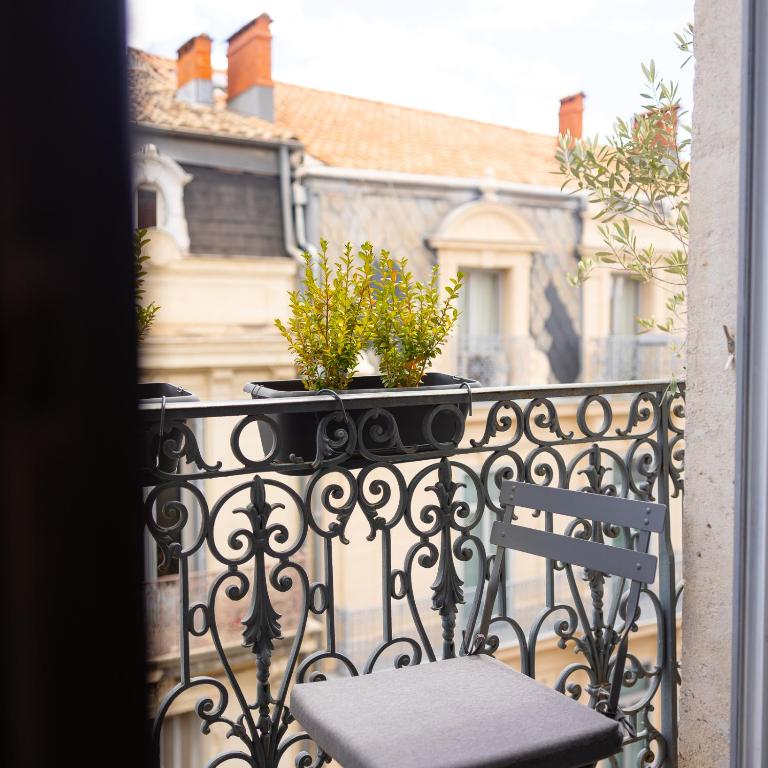 Casa Roma Montpellier Bed&Breakfast chambres d hôte - Deluxe Doppelzimmer mit Balkon - 24