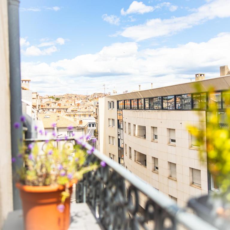 Casa Roma Montpellier Bed&Breakfast chambres d hôte - Deluxe Doppelzimmer mit Balkon - 18