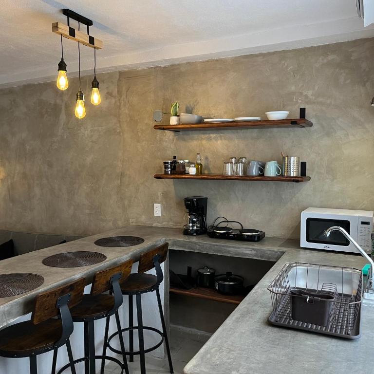 A pasos del mercado y centro histórico, diseño industrial - One-Bedroom Apartment - 10