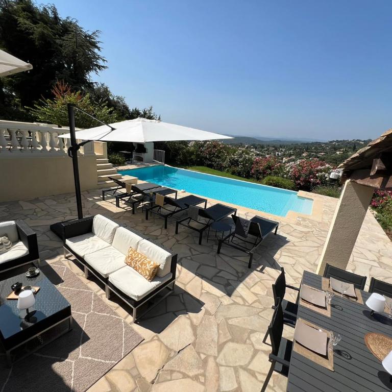 Côte d'Azur villa d'architecture méditerranéenne Vence entre mer et montagne - Villa - 37