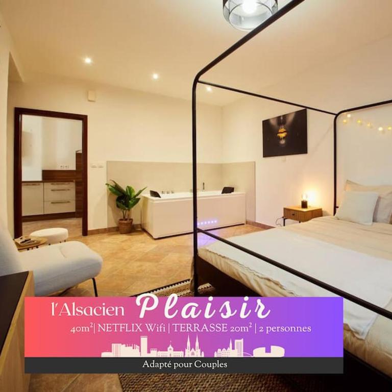 L'Alsacien Plaisir- Balnéo-Wifi-Netflix - Apartment mit 1 Schlafzimmer - 1