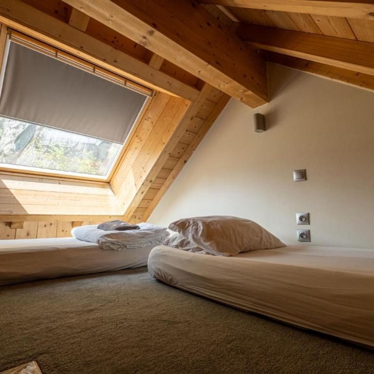 Vert Lodge Chamonix - Chambre Lits Jumeaux avec Salle de Bains Commune - 3
