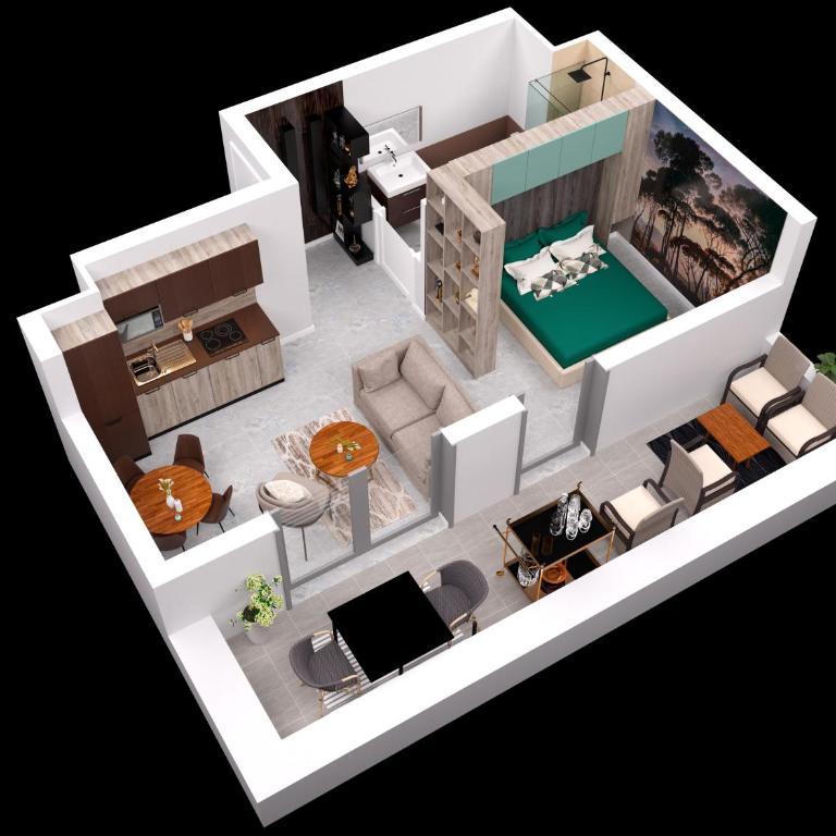 LE ST-EXUPERY - Studio de standing - Vue mer - Terrasse - Parking privé - A 150 m de la Plage - Apartment mit 1 Schlafzimmer - 5