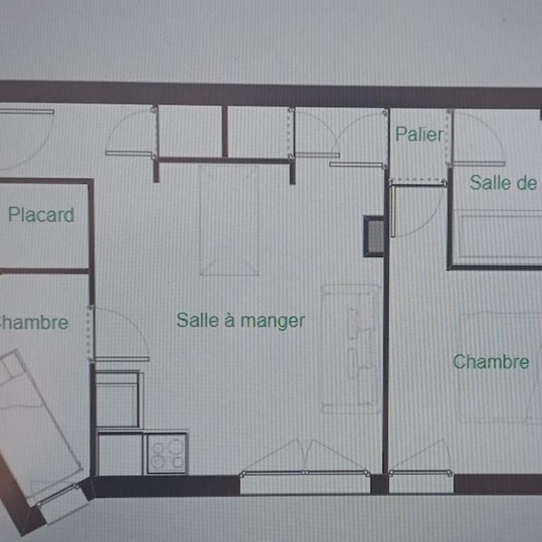 T2 cabine vue montagne - Apartamento de 2 dormitorios - 12