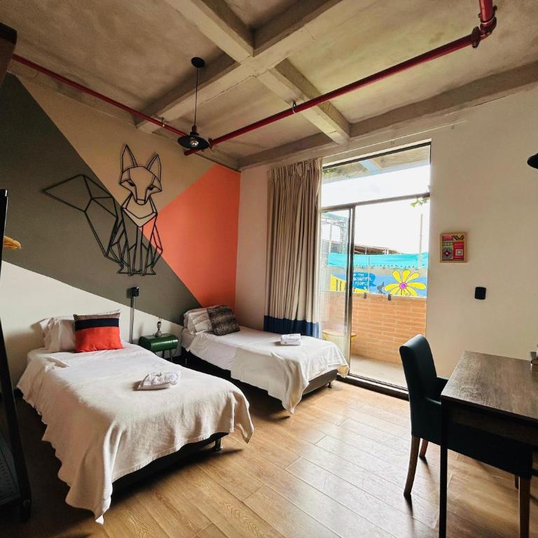 Socialtel Candelaria Bogotá - Habitación Doble Estándar - 2 camas - 2
