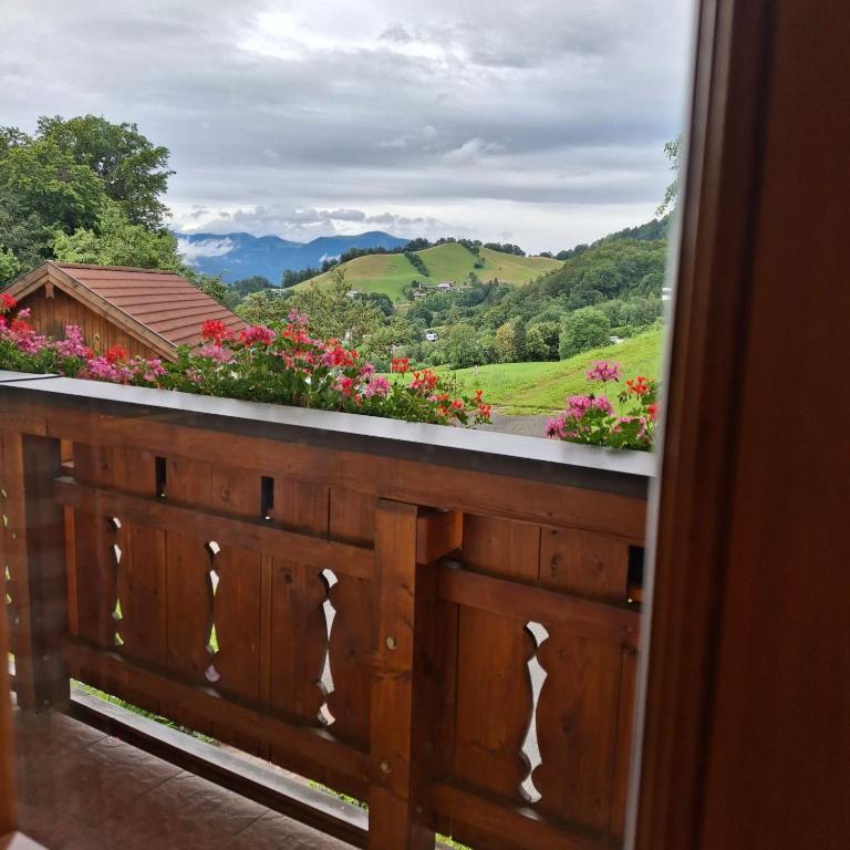 Ferienwohnung Löffelberger - Apartment mit 1 Schlafzimmer, Balkon und Bergblick - 35