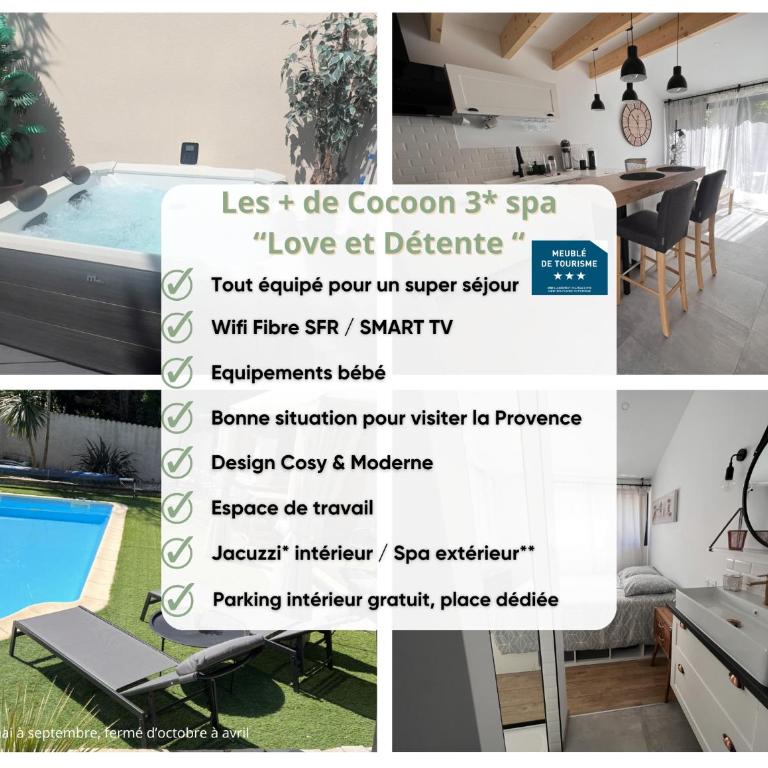 Cocon Classé 3 Etoiles - Love et Détente - SPA - Villa 1 Chambre - 16