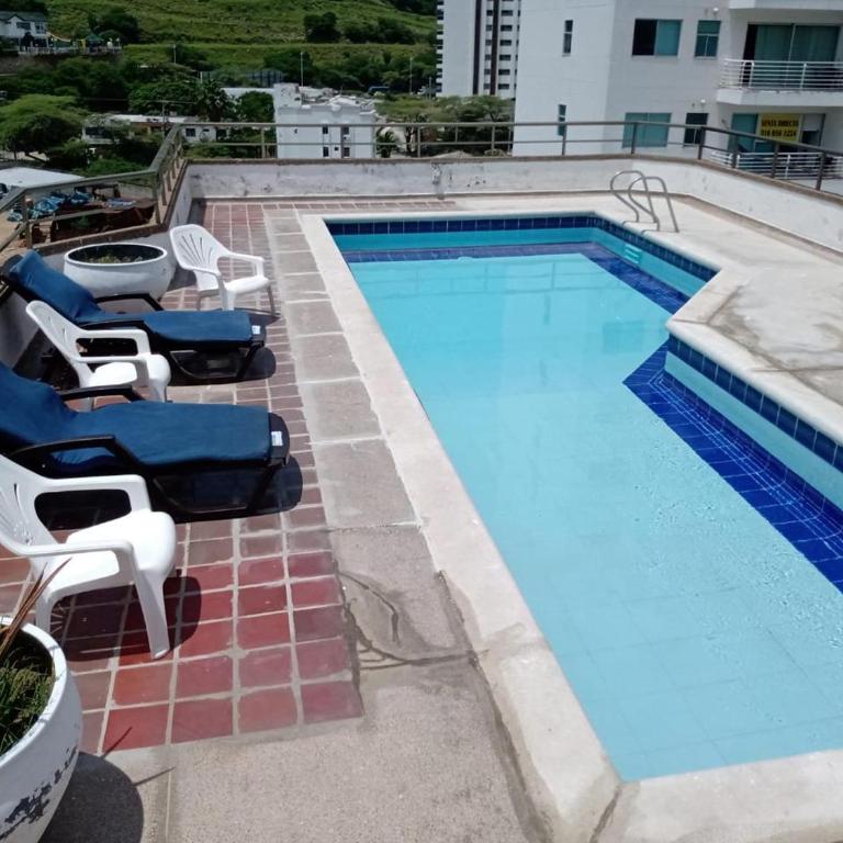 El Rodadero, 4 habitaciones con piscina y terraza - Apartamento con vistas a las montañas - 9