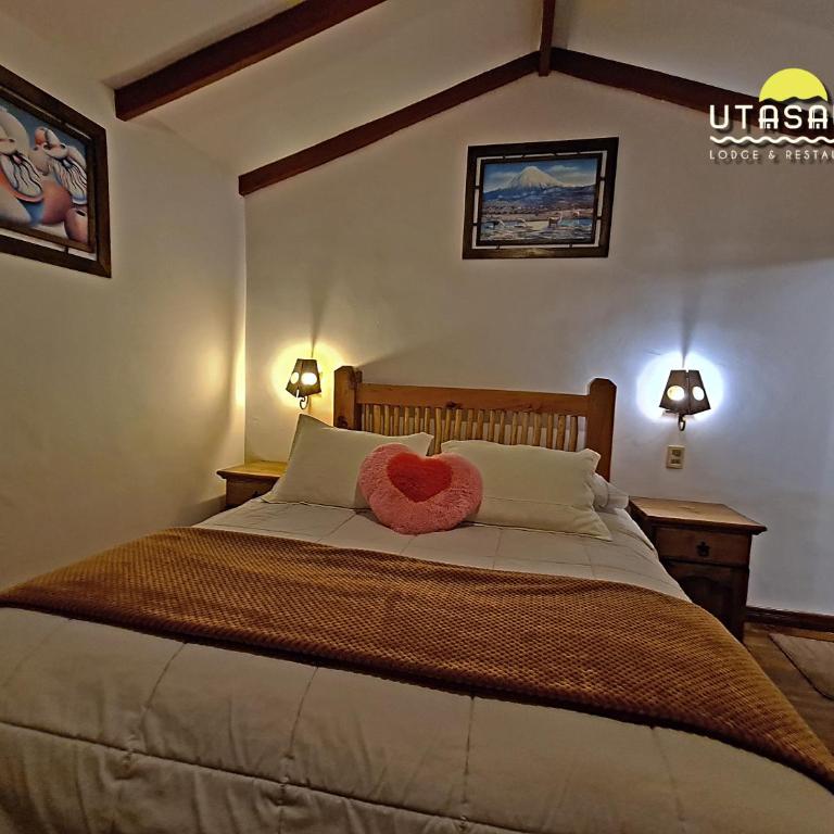 Utasawa - Habitación con cama extragrande y vistas al lago - 12