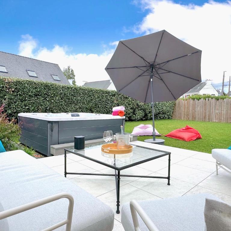 Kerlaouen - Maison avec jardin et spa - 5 min plage Carnac - Five-Bedroom House - 5