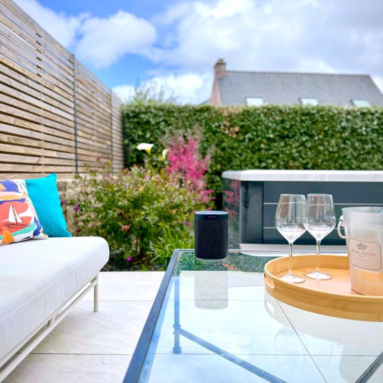 Kerlaouen - Maison avec jardin et spa - 5 min plage Carnac - Five-Bedroom House - 6