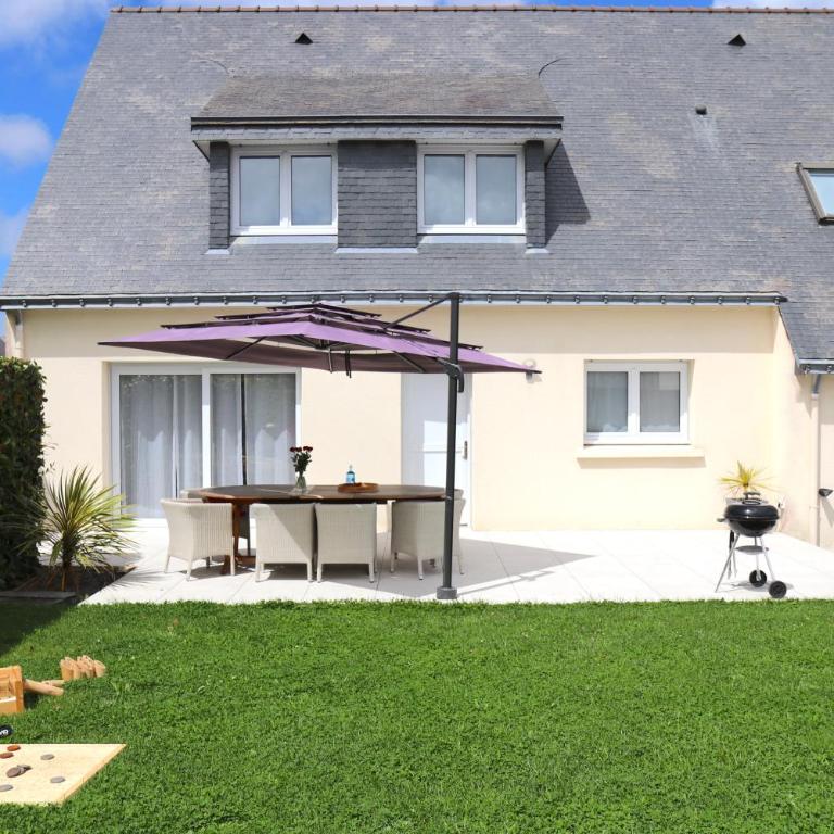 Kerlaouen - Maison avec jardin et spa - 5 min plage Carnac - Five-Bedroom House - 7