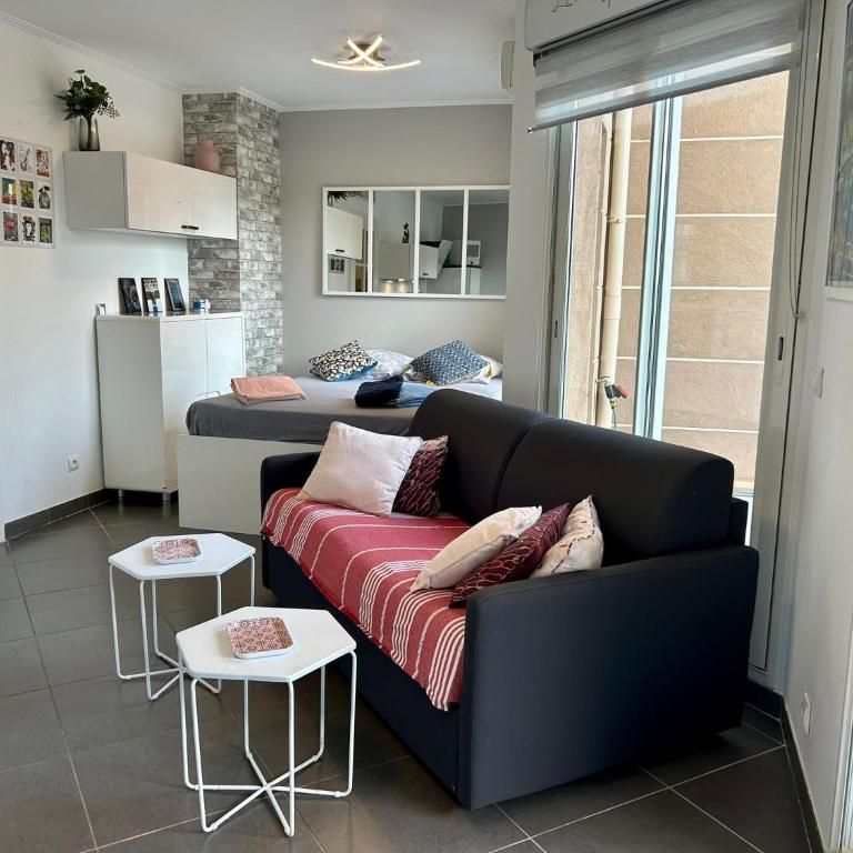 Joli studio climatisé avec Jardin dans résidence avec piscine mecalineloc - Monolocale Matrimoniale Deluxe - 8